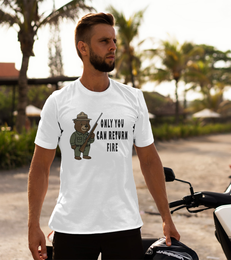 Smokey Bear Only You Can Return Fire Ranger Rifle T-Shirt