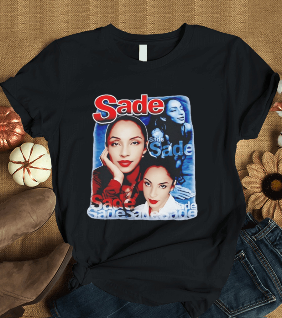 Sade Lovers Rock Tour Vintage Style Collage T-Shirt