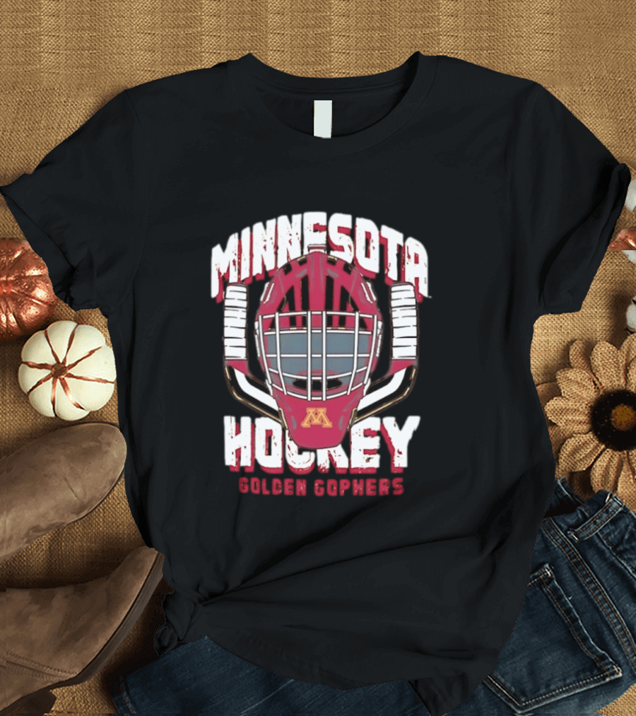 Minnesota Hockey Golden Gophers Mask T-Shirt