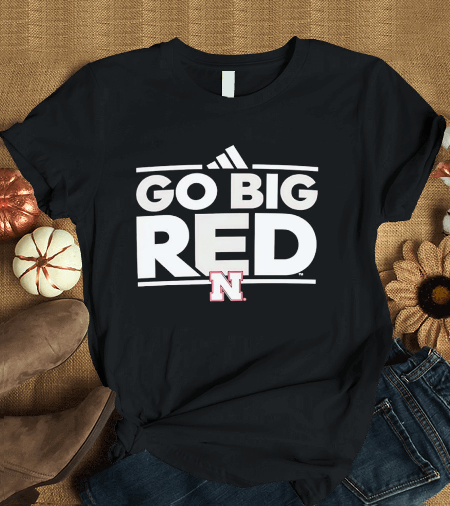 Adidas Nebraska Cornhuskers Go Big Red N T-Shirt
