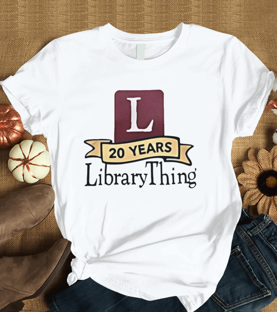 20 Years LibraryThing L Anniversary Celebration T-Shirt