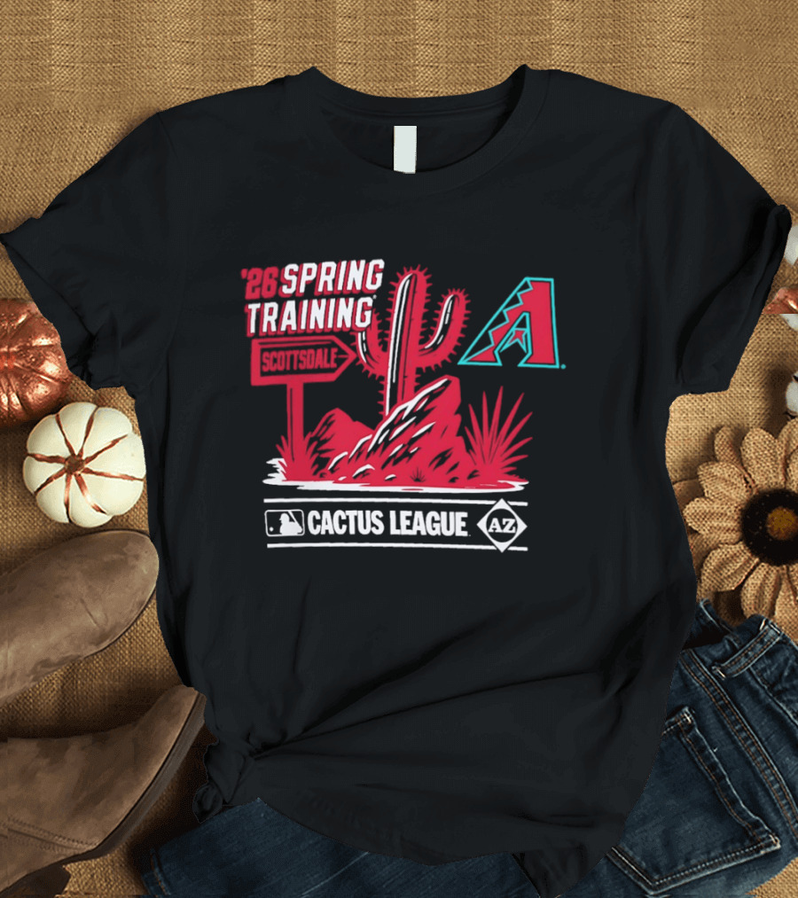 Arizona Diamondbacks 2026 Spring Training Scottsdale Cactus League MLB AZ T-Shirt