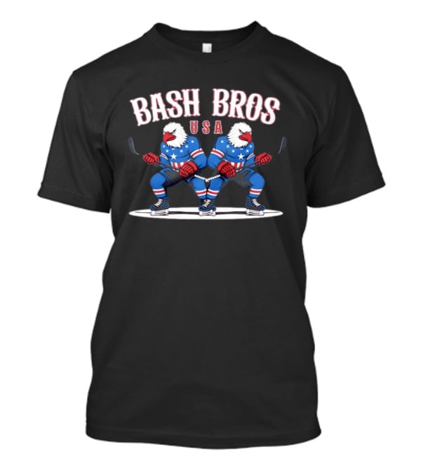 Bash Bros USA Double American Eagles Hockey T-Shirt