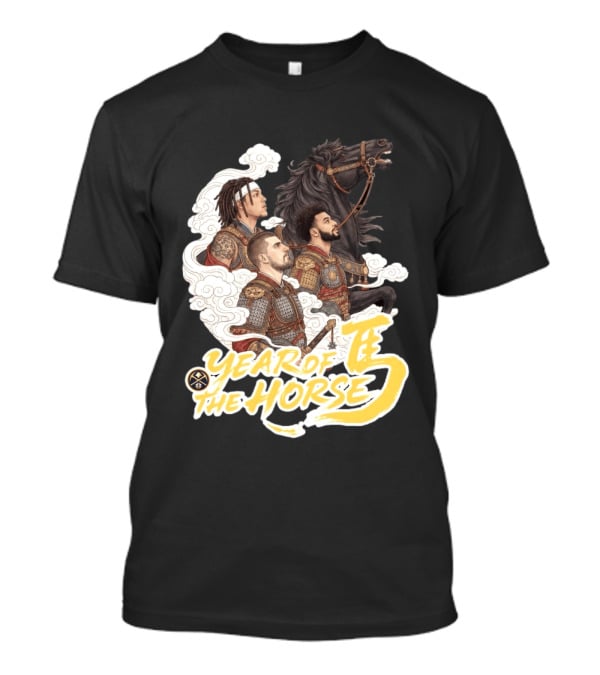 Denver Nuggets Year Of The Horse Warriors In Battle Armor T-Shirt