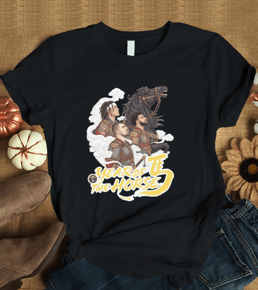 Denver Nuggets Year Of The Horse Warriors In Battle Armor T-Shirt