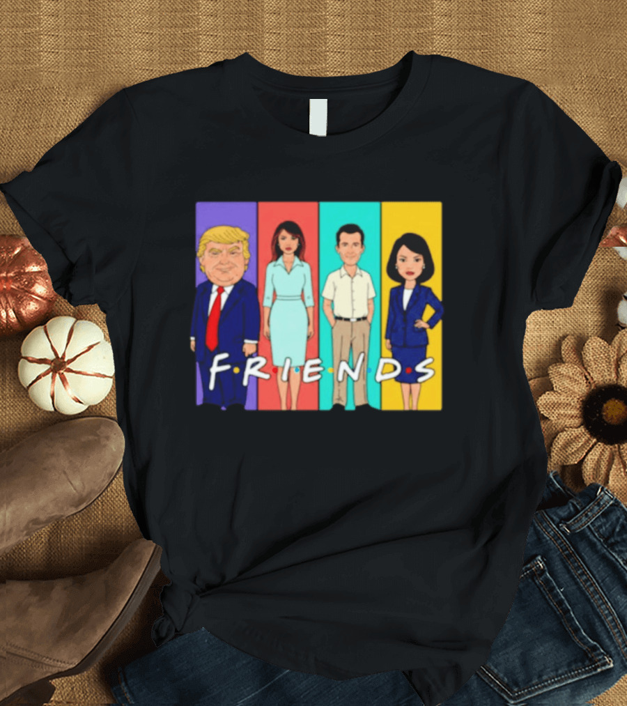 Famous Political Figures Friends Parody Cartoon Meme T-Shirt