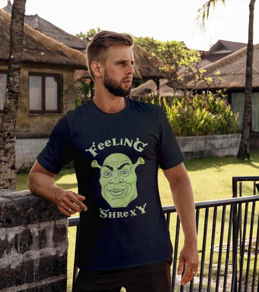 Feeling Shrexy Meme Character Face T-Shirt