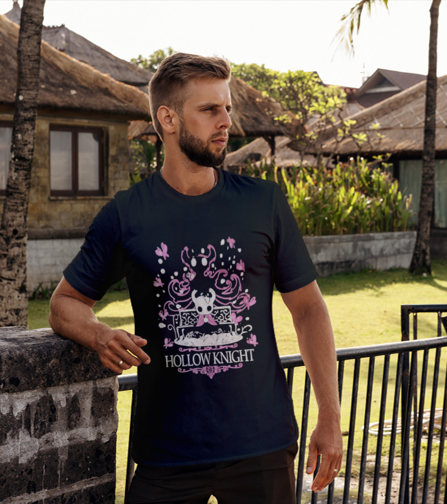 Hollow Knight Bench And Butterflies Scene T-Shirt