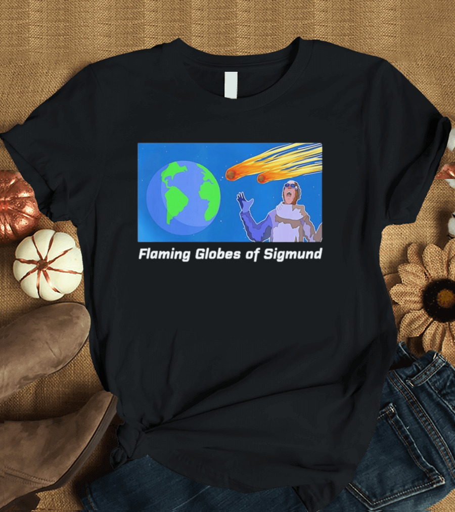 ALF Show Flaming Globes Of Sigmund Meteor Earth Comic Scene T-Shirt