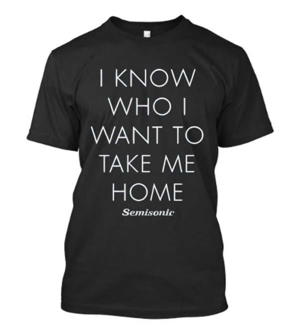 I Know Who I Want To Take Me Home Semisonic Lyrics T-Shirt