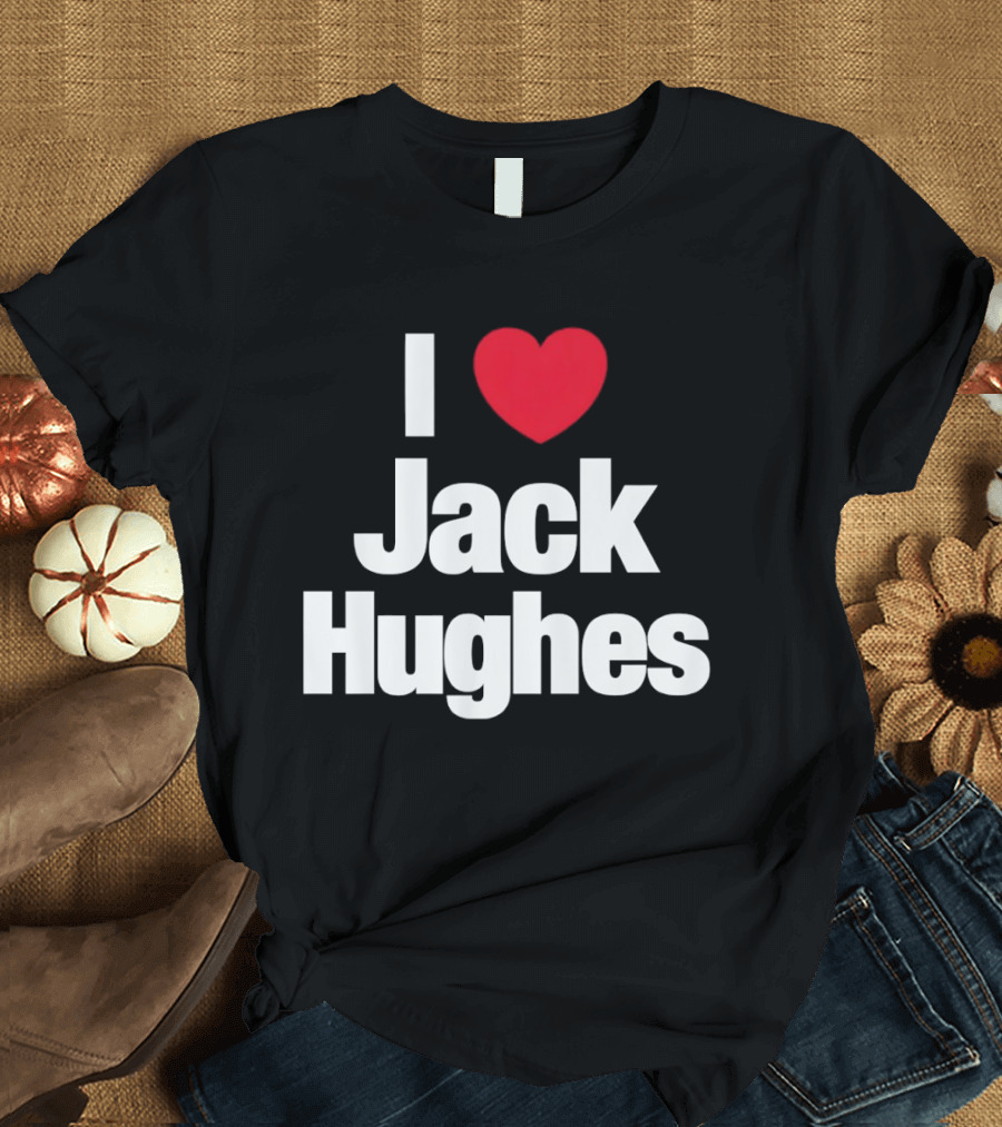 I Love Jack Hughes USA Hockey American Olympic T-Shirt