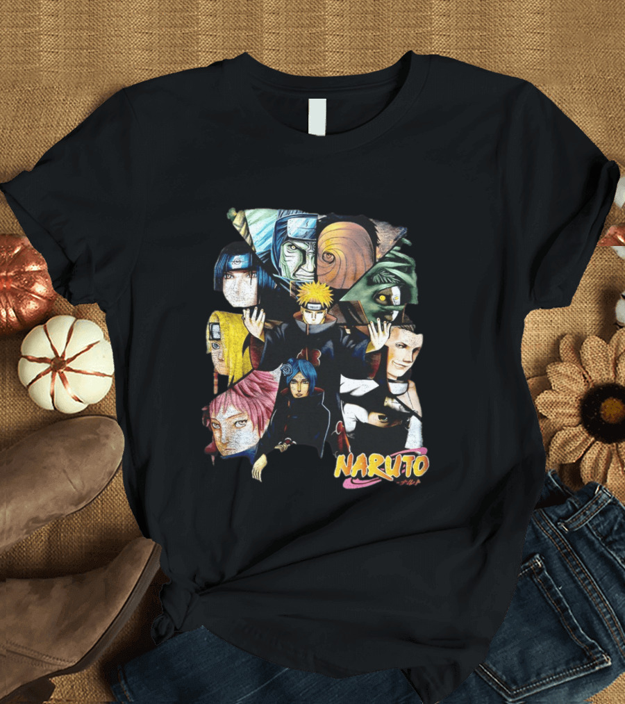 Naruto Akatsuki Collage Characters T-Shirt