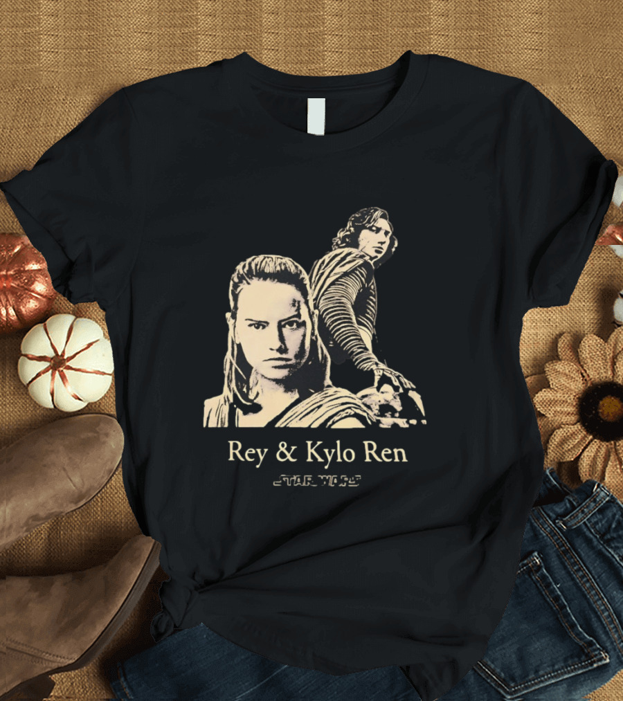 Rey & Kylo Ren Star Wars Characters Epic T-Shirt