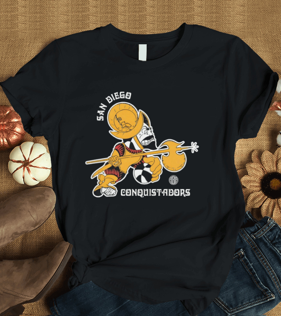 San Diego Conquistadors ABA Retro Basketball Team T-Shirt