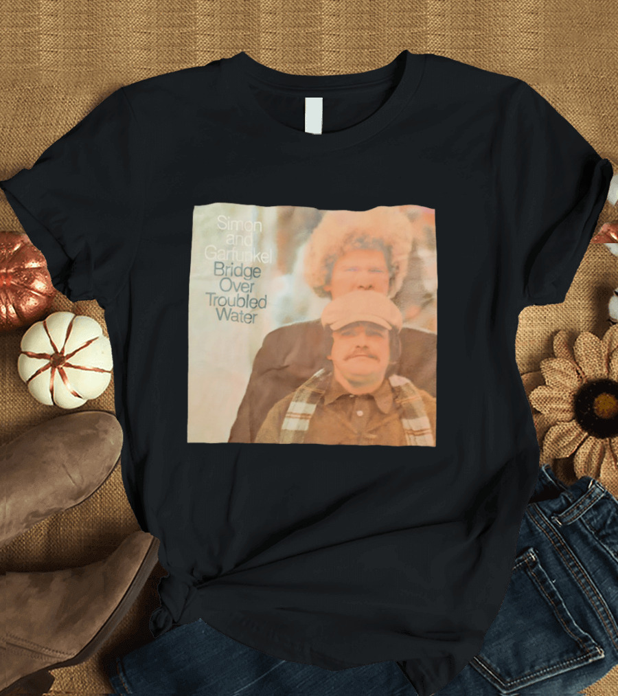 Simon And Garfunkel Bridge Over Troubled Water Album Cover T-Shirt