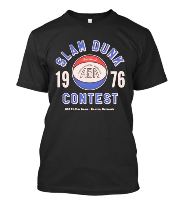 First Annual ABA Slam Dunk Contest 1976 All Star Game Denver Colorado T-Shirt