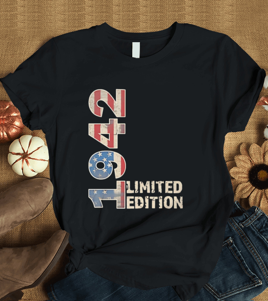 USA 1942 Limited Edition American Flag T-Shirt