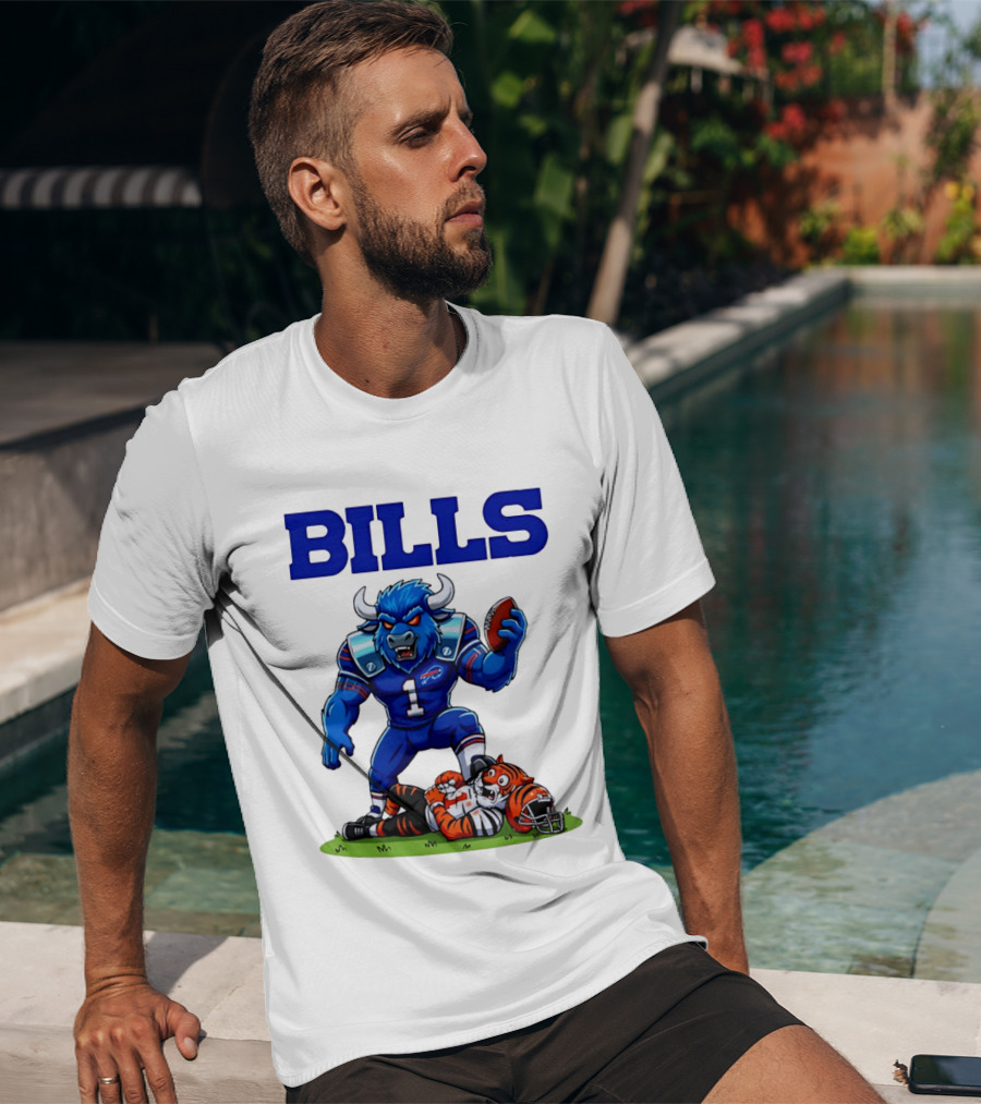 Buffalo Bills Dominating Victory Over Cincinnati Bengals Football Rivalry T-Shirt