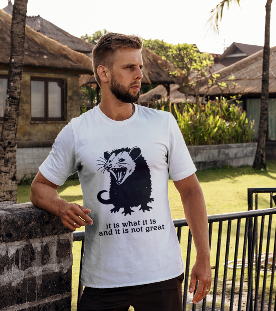 It Is What It Is And It Is Not Great Opossum T-Shirt