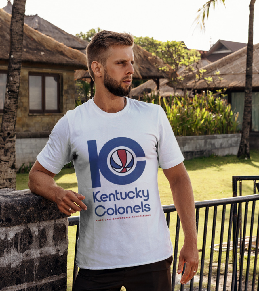Kentucky Colonels 10 Colonel Army American Basketball Association Fan Collection T-Shirt