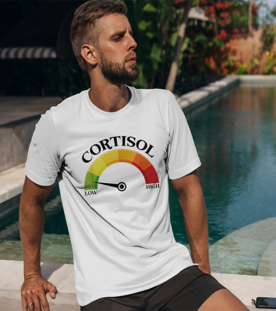 Cortisol Gauge Low Wellness Motivation T-Shirt