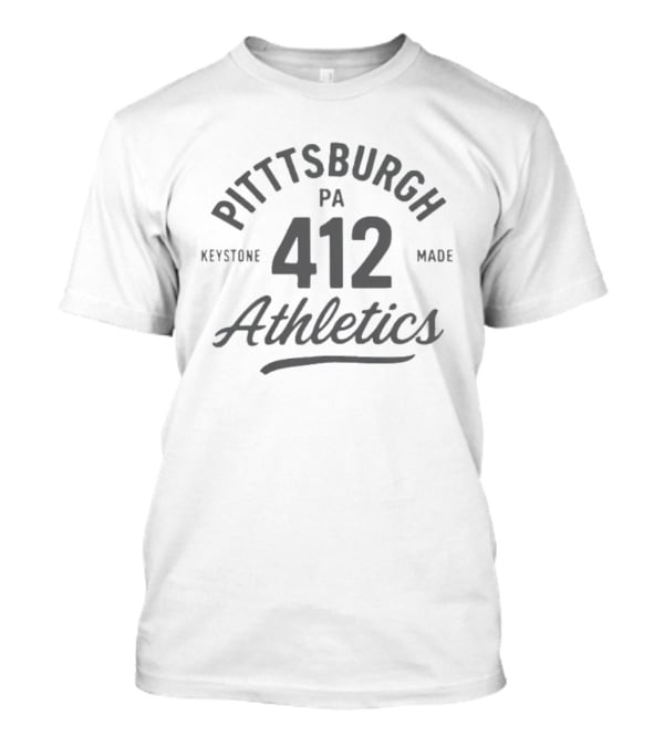 Pittsburgh PA Keystone Made Athletics 412 T-Shirt