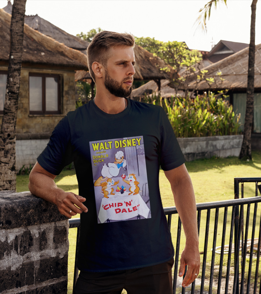 Walt Disney Donald Duck Chip 'N' Dale Vintage Animation T-Shirt