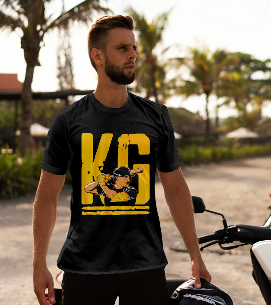 KG Konnor Griffin Pittsburgh Pirates Baseball Batter Cartoon T-Shirt