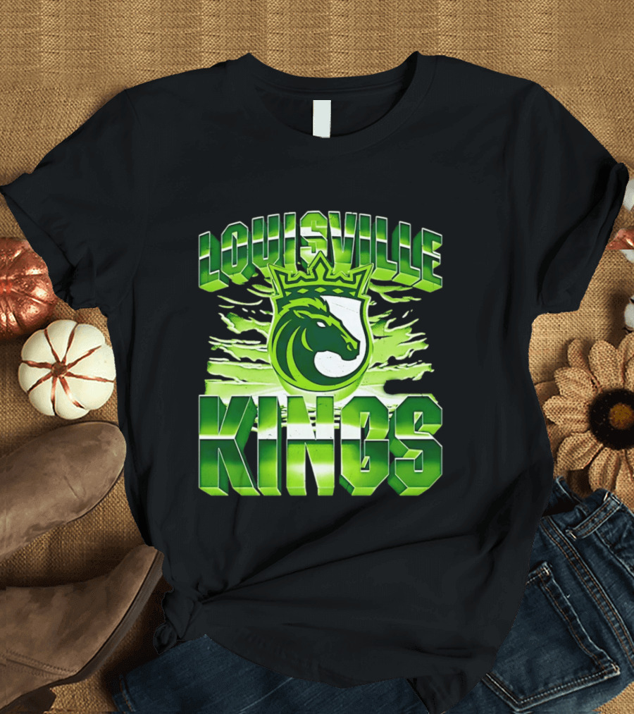 Louisville Kings Green Shield Horse T-Shirt