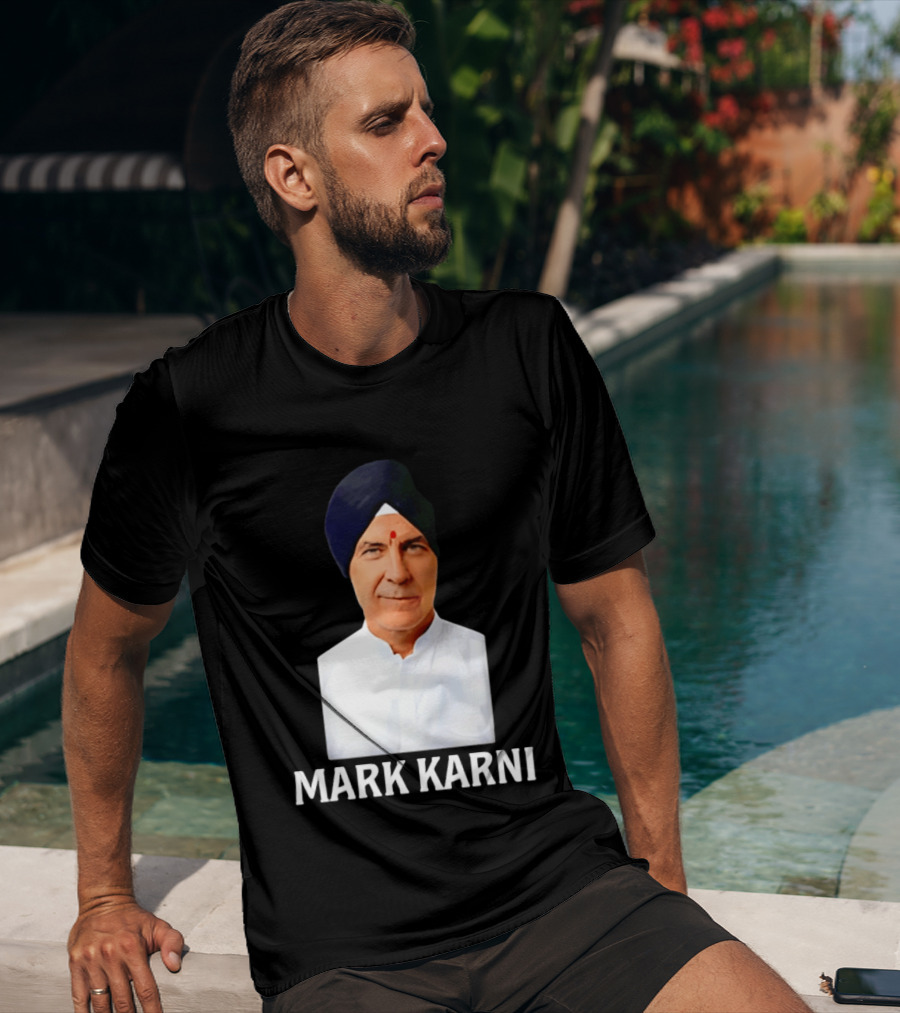 Mark Carney Turban Portrait Mark Karni T-Shirt