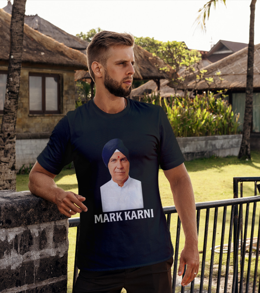 Mark Carney Turban Portrait Mark Karni T-Shirt