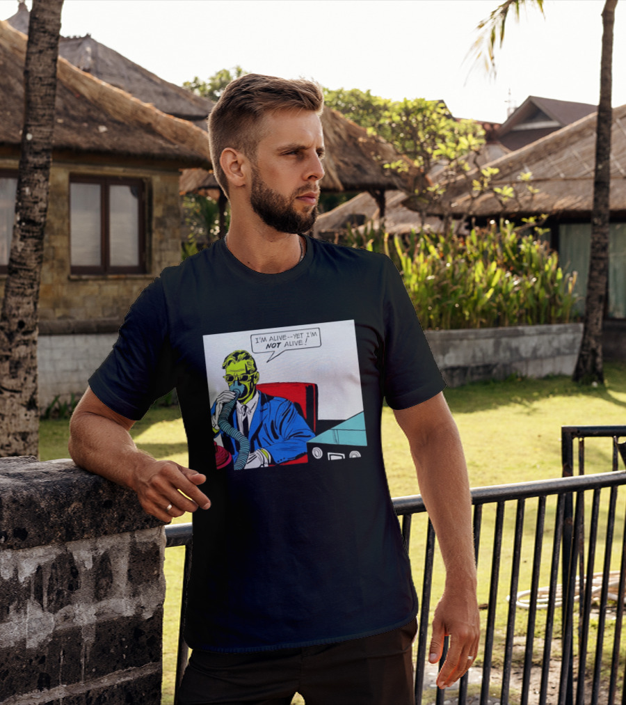 I'm Alive Yet I'm Not Alive Comic Pop Art Retro Bubble T-Shirt