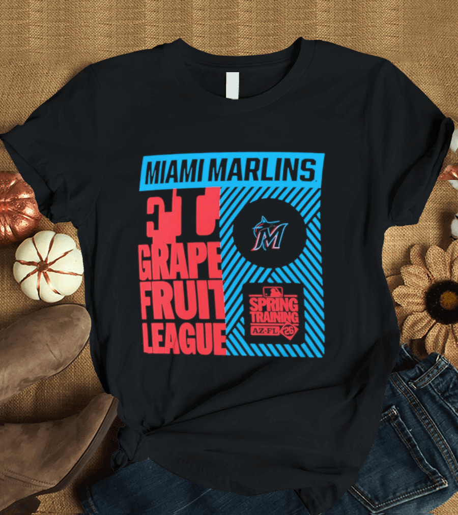 Miami Marlins 2026 Spring Training Grapefruit League 34 T-Shirt