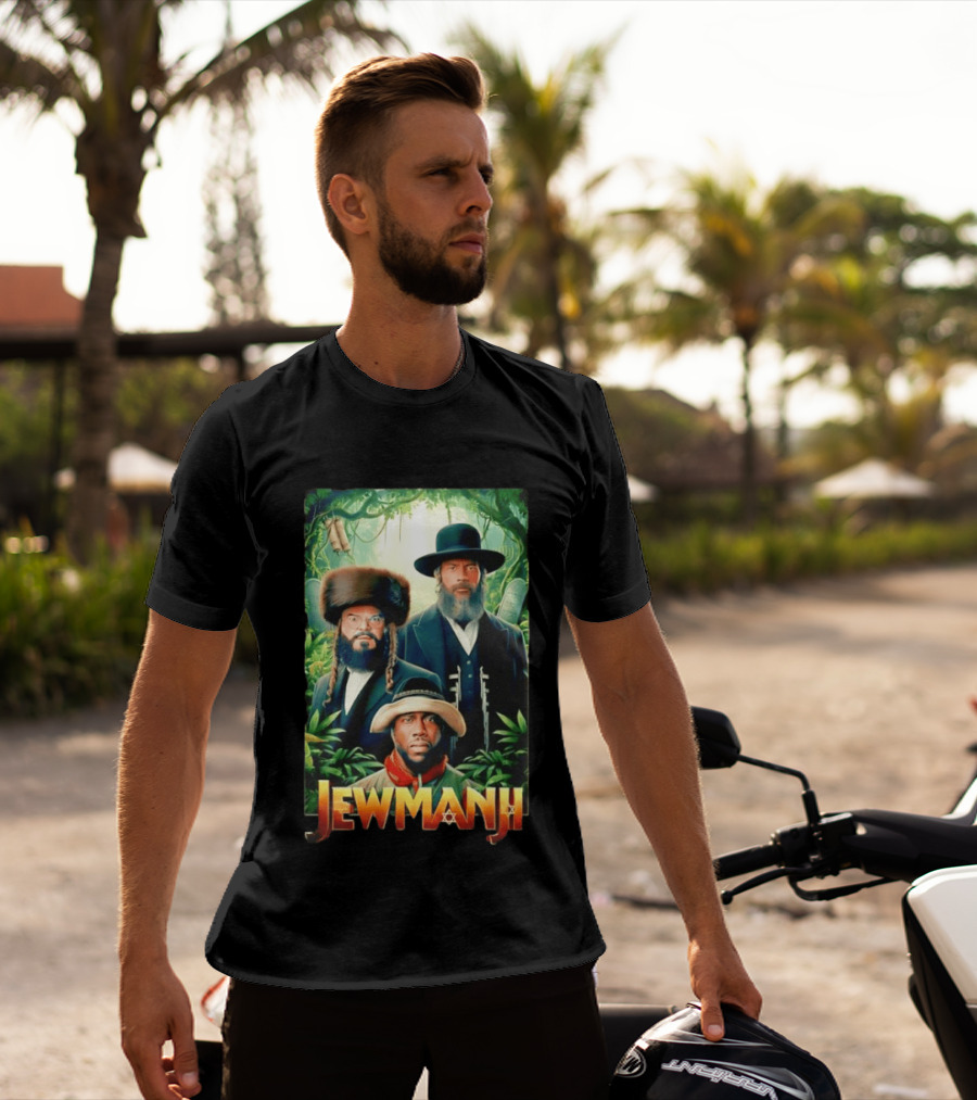Jewmanji Movie Parody With Orthodox Jewish Characters T-Shirt