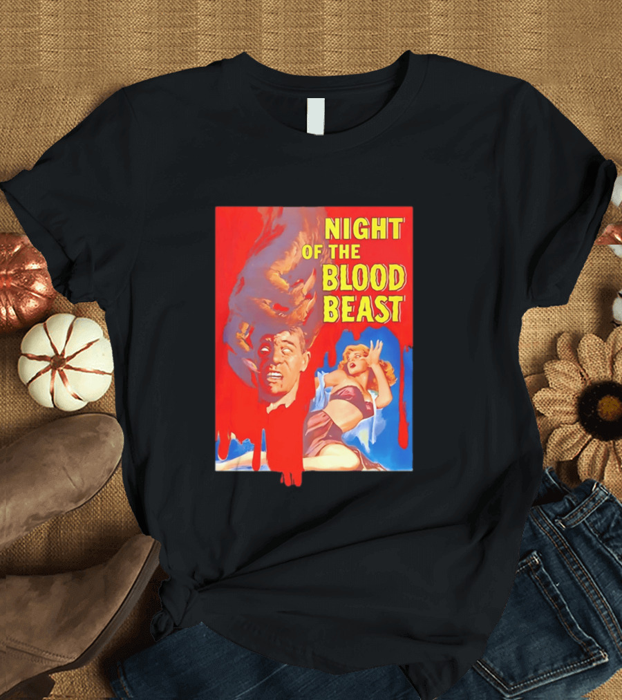 Night Of The Blood Beast Vintage Horror Movie T-Shirt