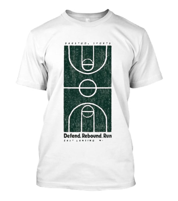 Barstool Sports Defend Rebound Run East Lansing Court T-Shirt