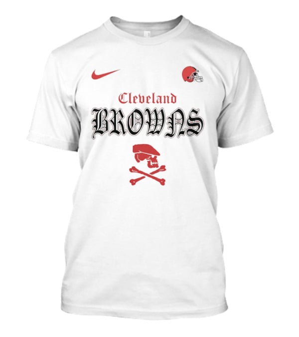 Cleveland Browns Dropkick Murphys Go Browns Skull Nike Helmet T-Shirt