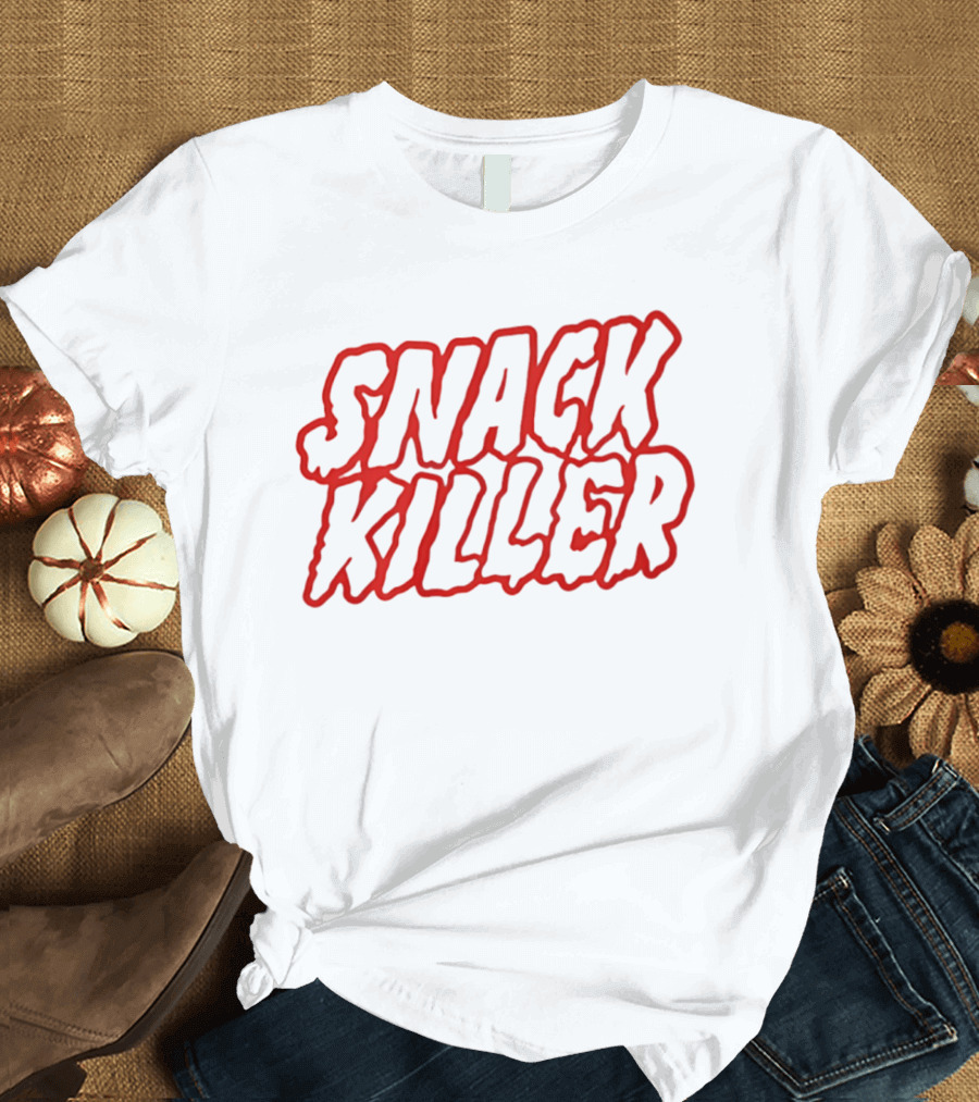 Seventeen Snack Killer Bold Red T-Shirt