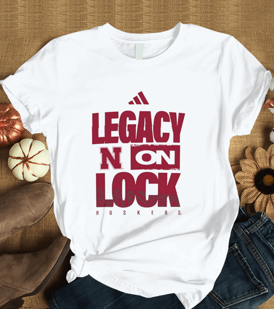 Nebraska Cornhuskers Legacy N On Lock Huskers T-Shirt