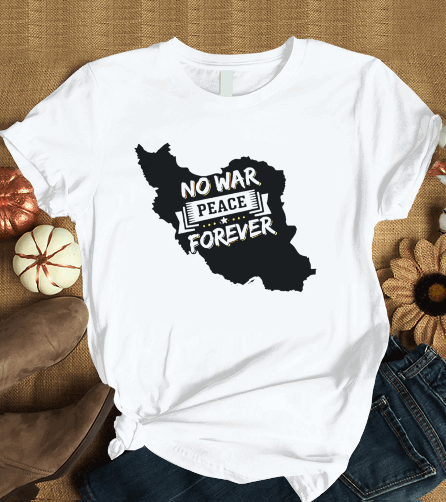 No War Peace Forever Map T-Shirt