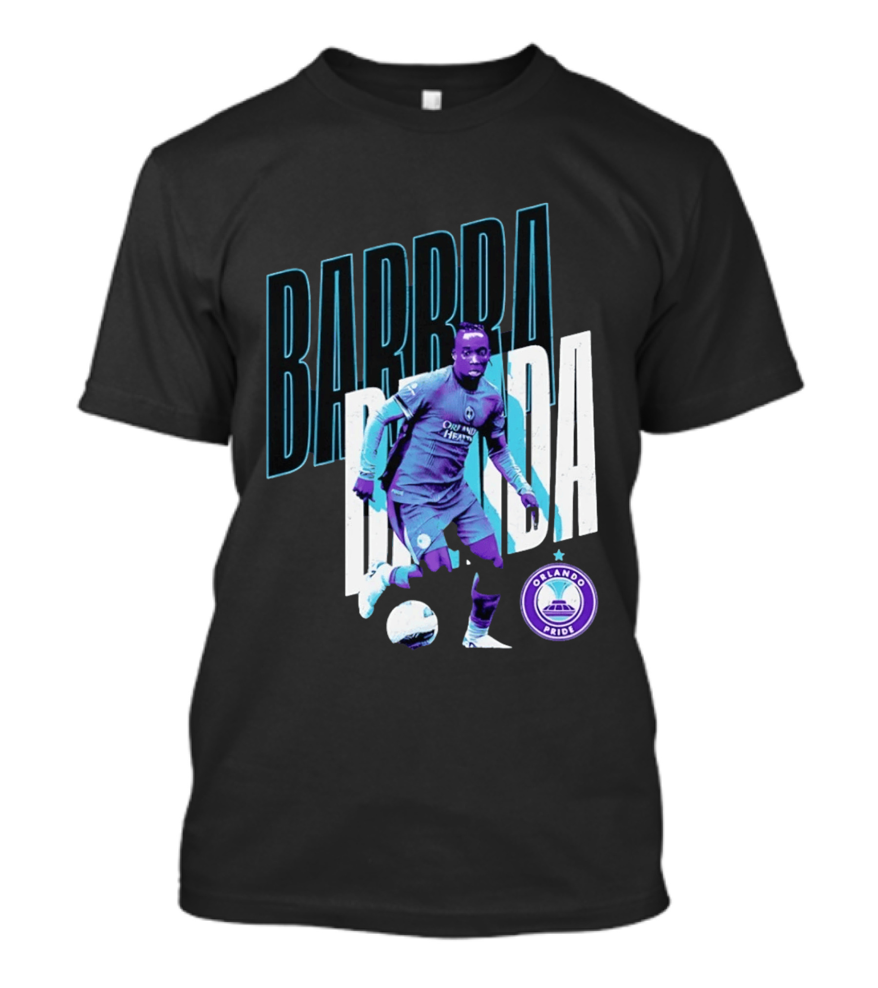 Barbra Banda Orlando Pride Soccer Player Action Pose T-Shirt