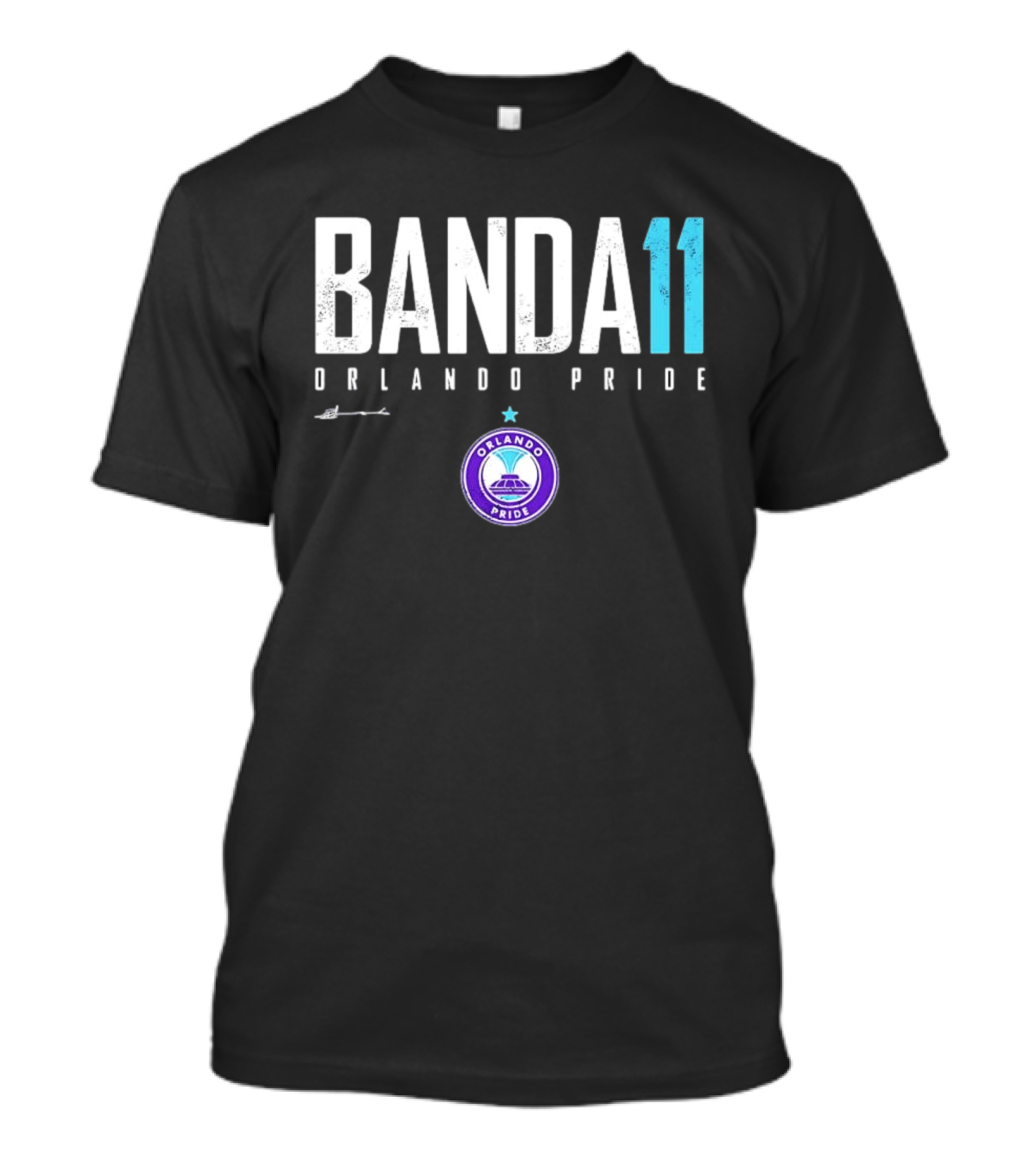 Banda 11 Orlando Pride NWSL Elite Soccer Fan Gear T-Shirt