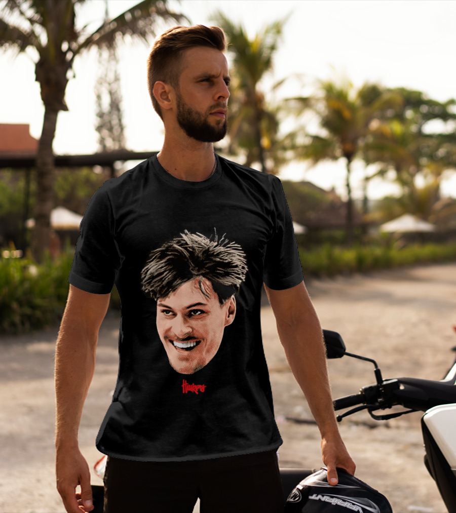 Braden Frager Huskers Big Head Nebraska Cornhuskers T-Shirt