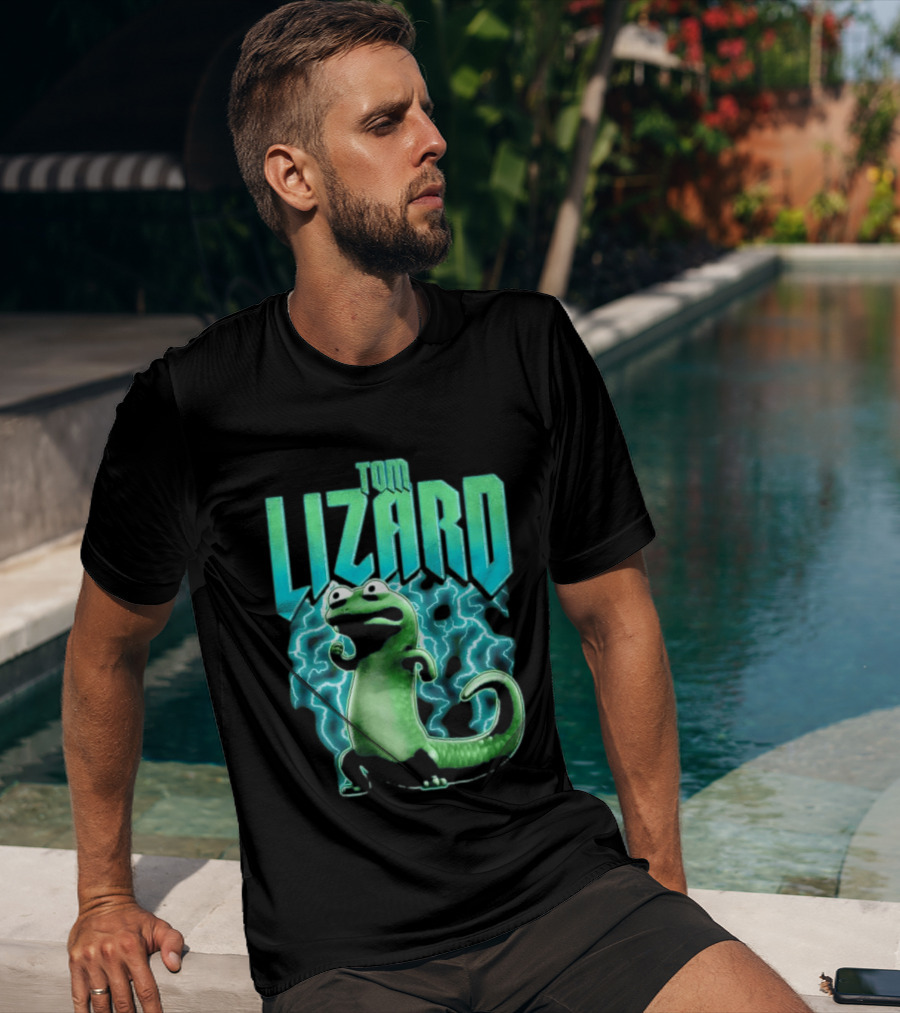 Tom Lizard Animated Lightning Character Disney Hoppers T-Shirt