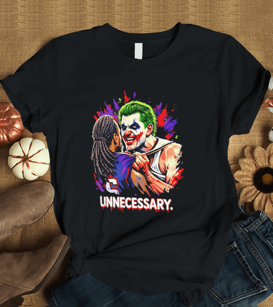 Unnecessary Joker Nikola Jokic Denver Nuggets Basketball Meme T-Shirt
