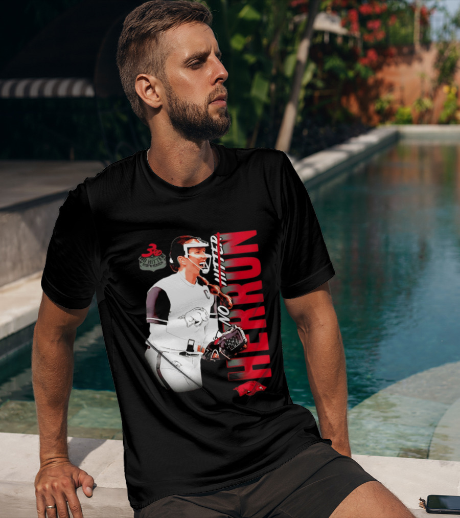 Robyn Herron Arkansas Razorbacks No Hitter No Hitz Herron T-Shirt