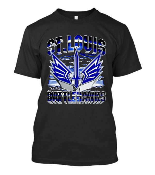 St. Louis Battlehawks Winged Sword T-Shirt