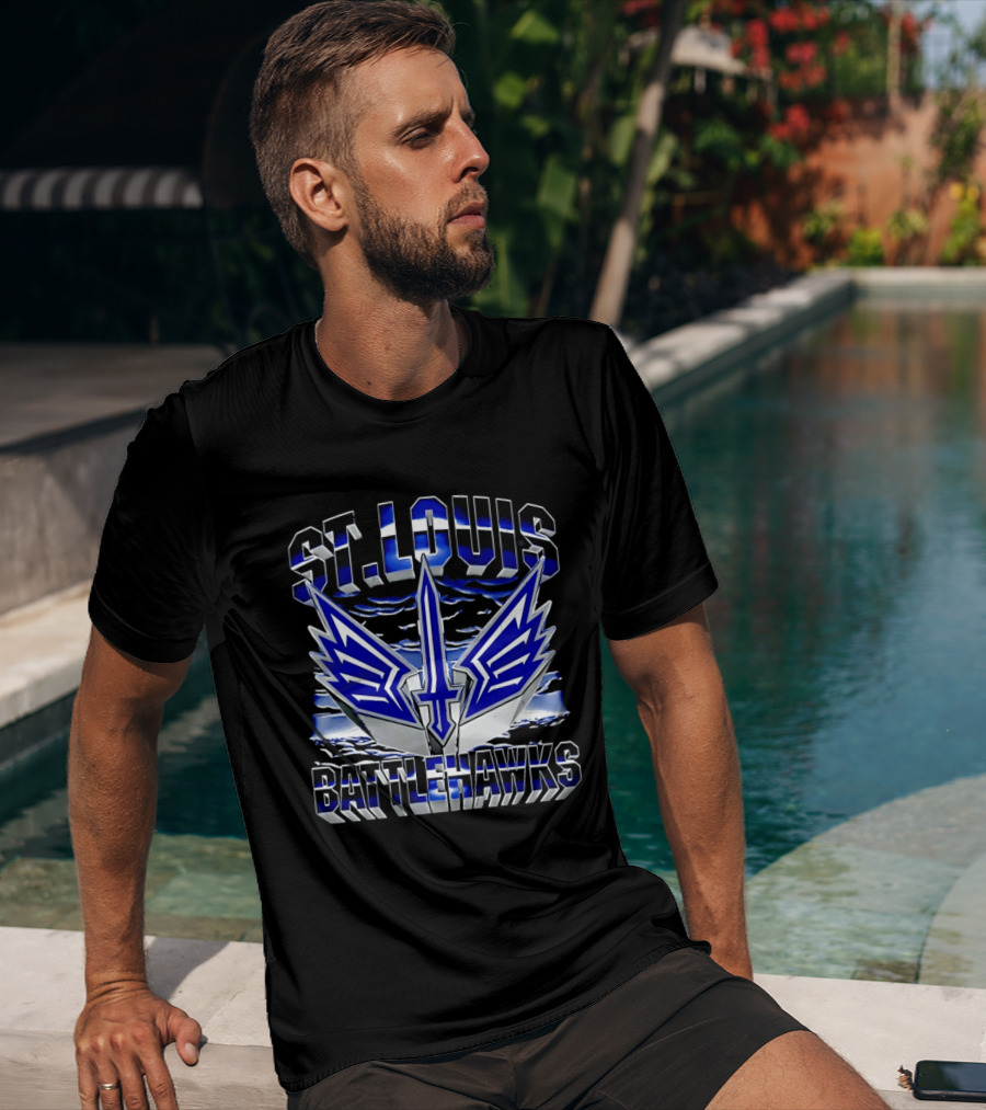 St. Louis Battlehawks Winged Sword T-Shirt
