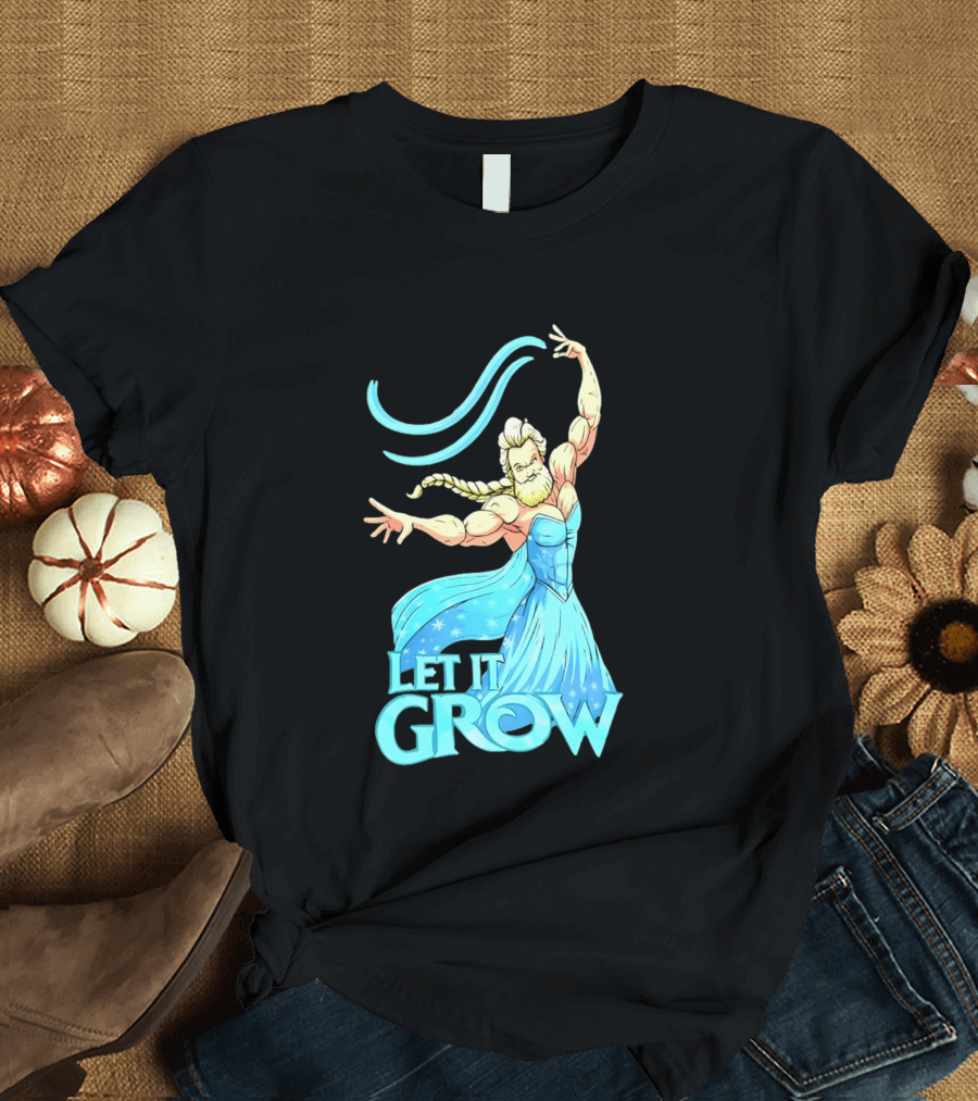 Let It Grow Frozen Elsa Muscular T-Shirt