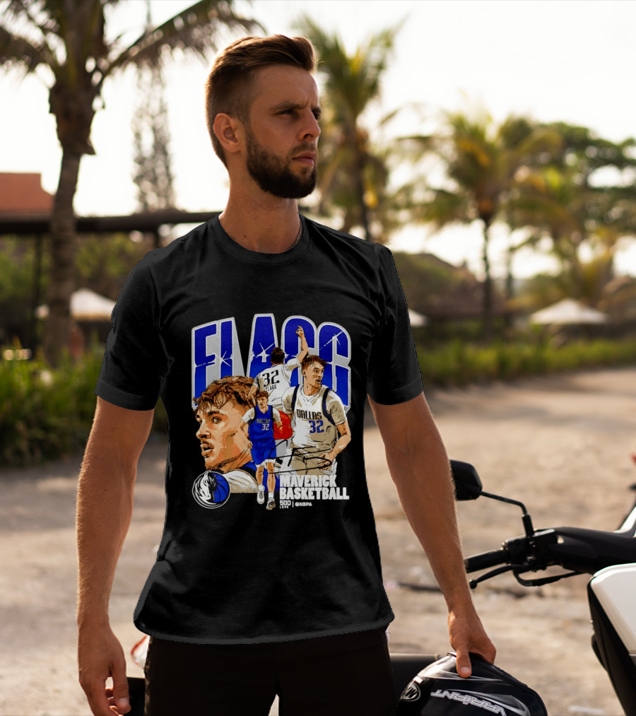 Maverick Basketball Cooper Flagg Dallas NBA 32 Collage T-Shirt
